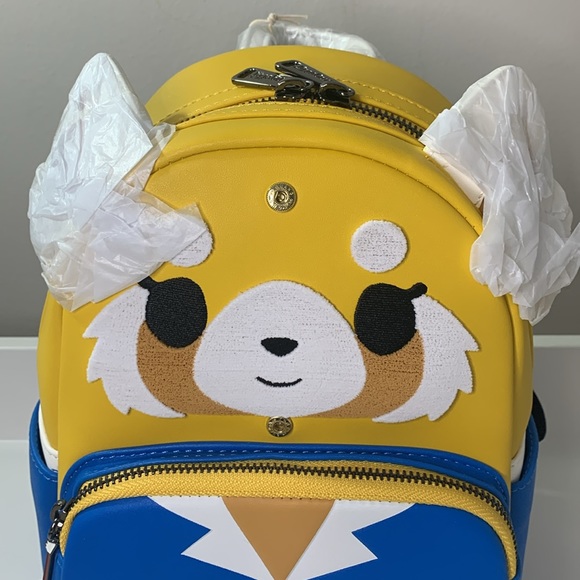 Loungefly Sanrio Aggretsuko Two Face Cosplay Mini Backpack Loungefly - Picture 10 of 14